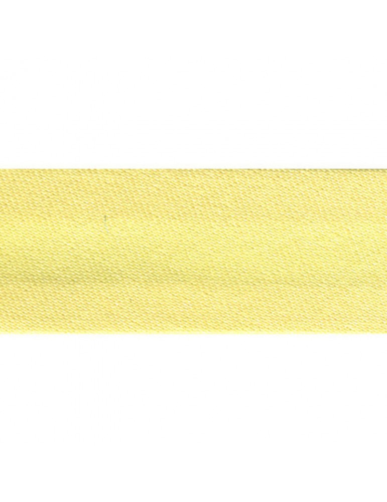 Biais en satin 20 mm jaune Biais en satin 20 mm jaune