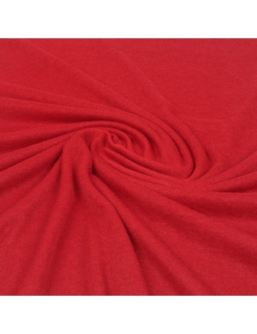 Coupon tissu jersey uni rouge 300 x 145 cm
