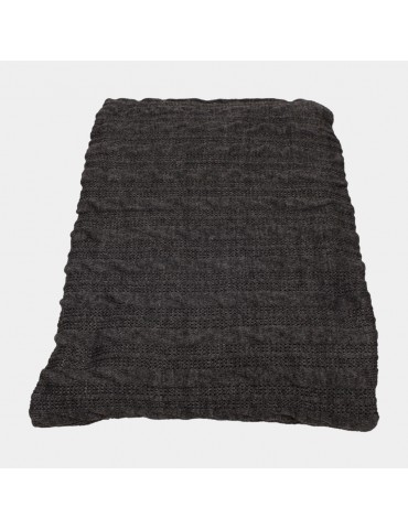Coupon tissu jersey torsades gris 200 x165 cm