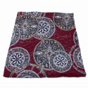 Coupon jersey géométrique bordeaux 300 x 155 cm