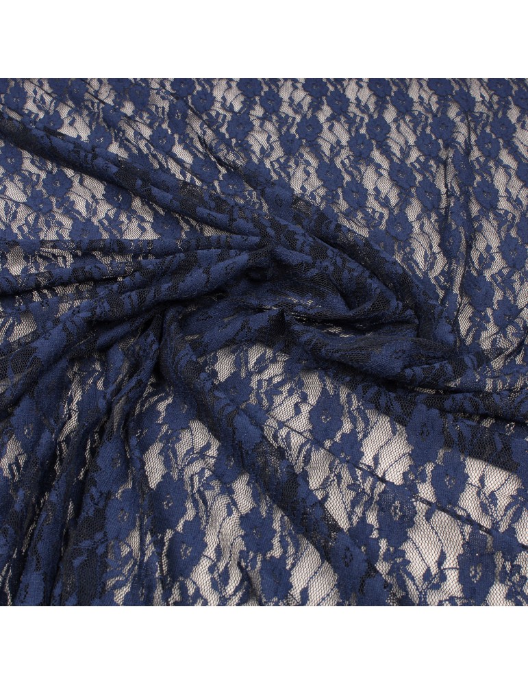Tissu dentelle floral marine Tissu dentelle floral marine