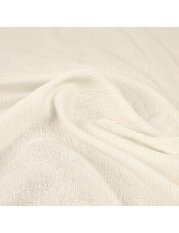 Tissu crépon écru