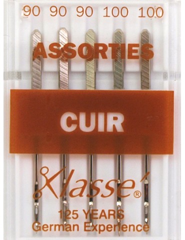 Aiguilles machine cuir assorties