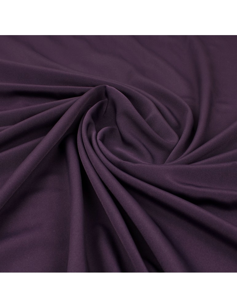 Tissu polyester uni aubergine Tissu polyester uni aubergine