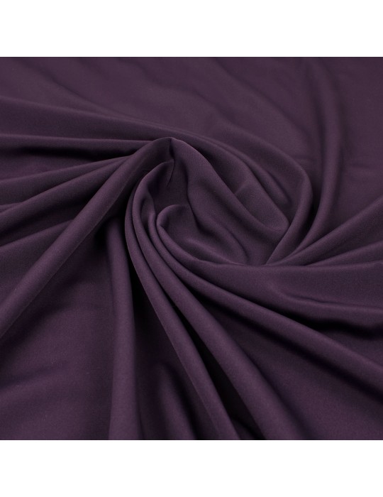 Tissu polyester uni aubergine