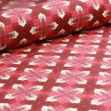 Coupon coton imprimé 150 x 50 cm rouge Coupon coton imprimé 150 x 50 cm rouge