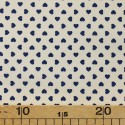 Coupon coton imprimé 150 x 50 cm bleu