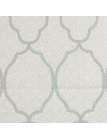 Coupon imprimé 150 x 50 cm  blanc