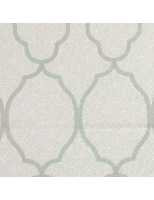 Coupon imprimé 150 x 50 cm  blanc
