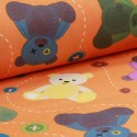 Coupon coton imprimé 300 x 150 cm orange Coupon coton imprimé 300 x 150 cm orange