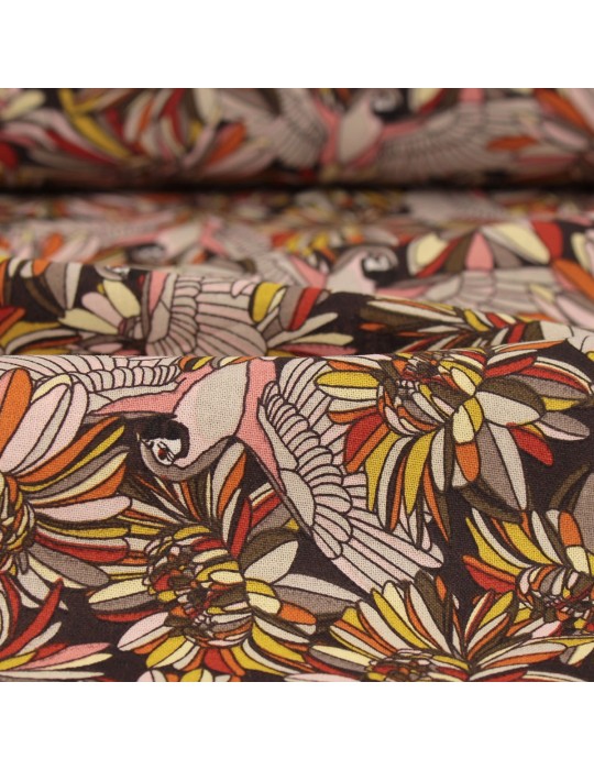 Coupon coton imprimé 50 x 50 cm multicolore