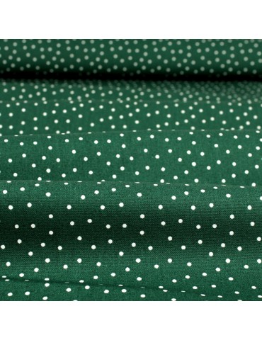 Coupon popeline imprimé motifs géométriques 45 x 50 cm vert