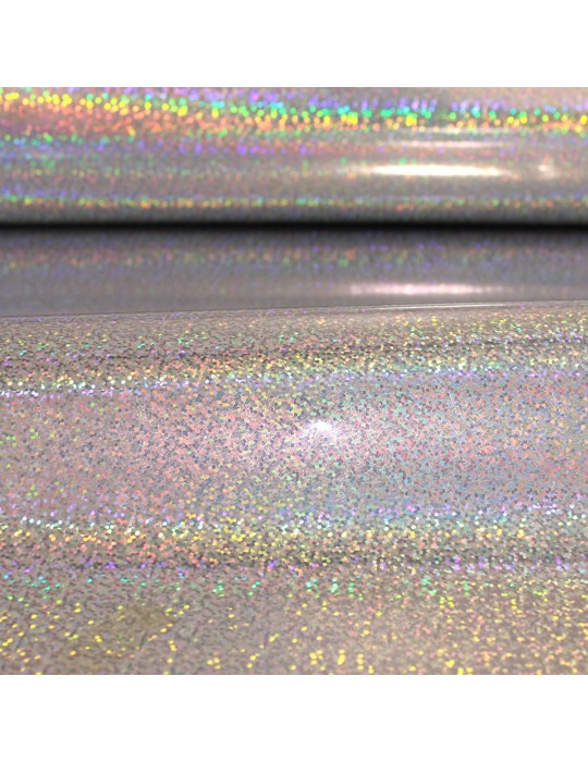 Coupon simili brillant 50 x 70 cm argenté