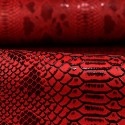 Tissu simili peau de reptile rouge Tissu simili peau de reptile rouge