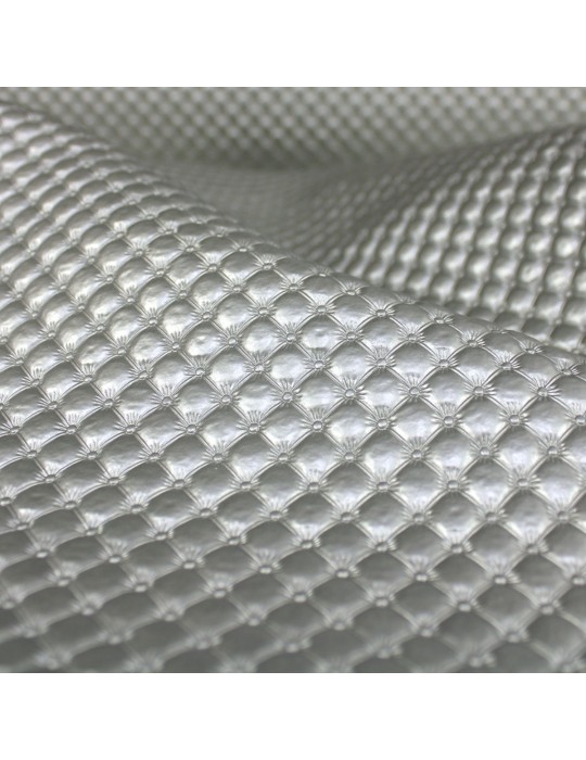 Tissu ameublement simili  argenté