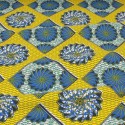 Tissu coton imprimé jaune Tissu coton imprimé jaune