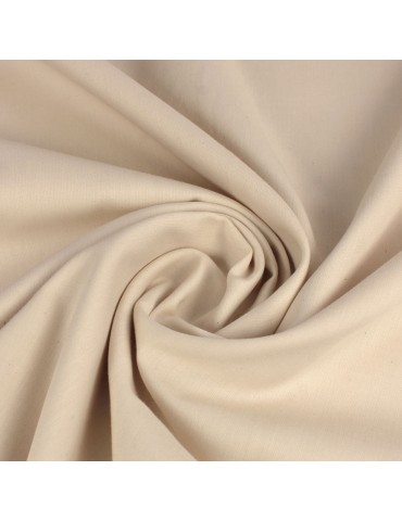 Tissu coton bio uni blanc