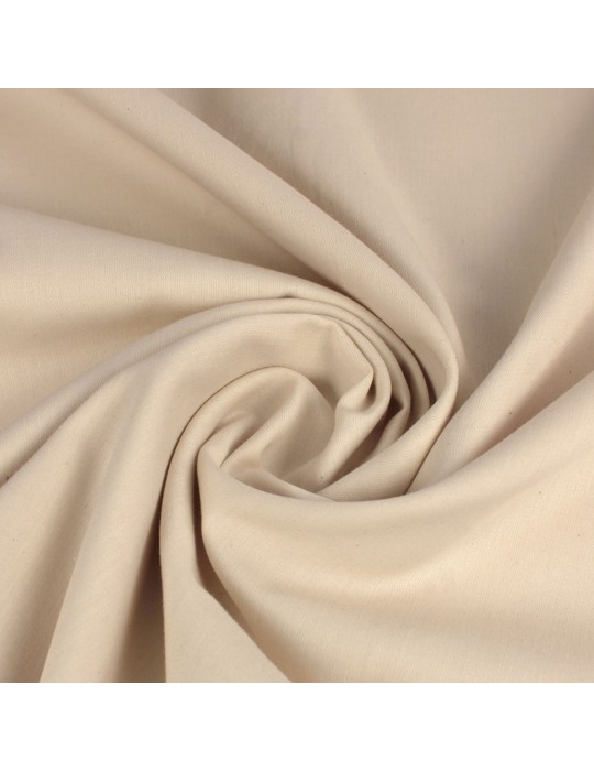Tissu coton bio uni blanc