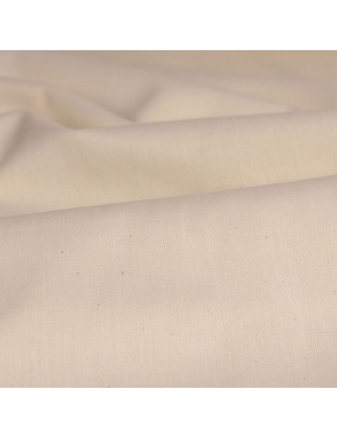 Tissu coton bio uni blanc