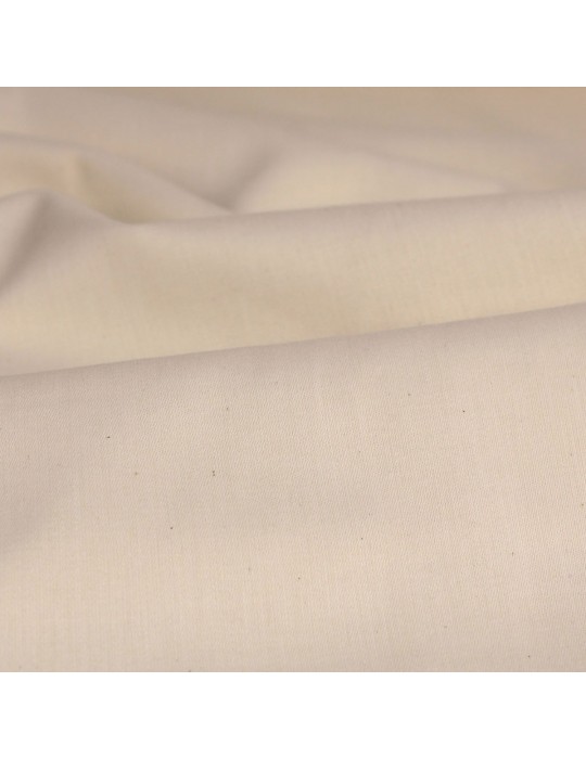 Tissu coton bio uni   blanc