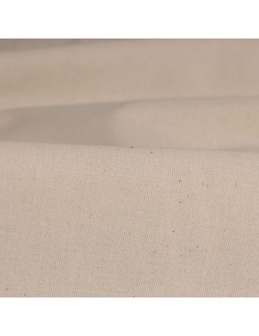 Tissu cretonne bio 100 % coton blanc