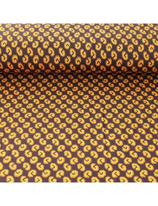 Tissu jersey imprimé jaune