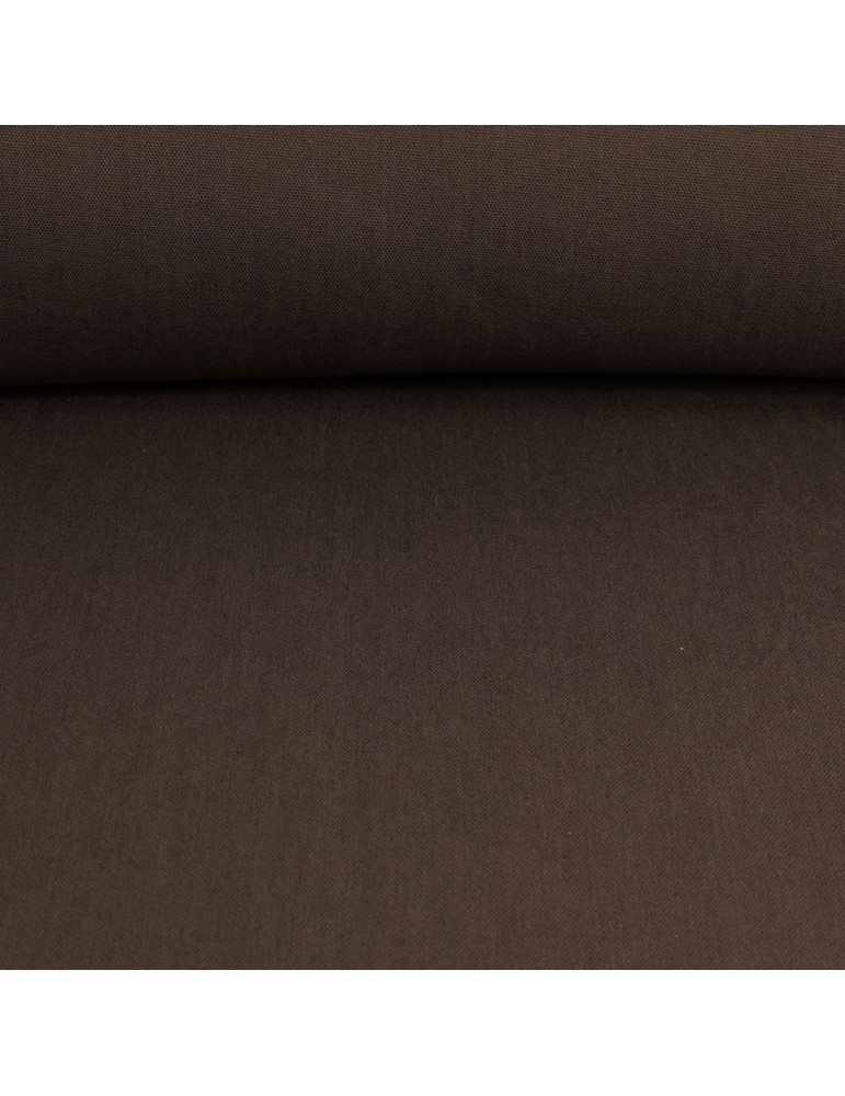Tissu ameublement demi-natté grande largeur marron