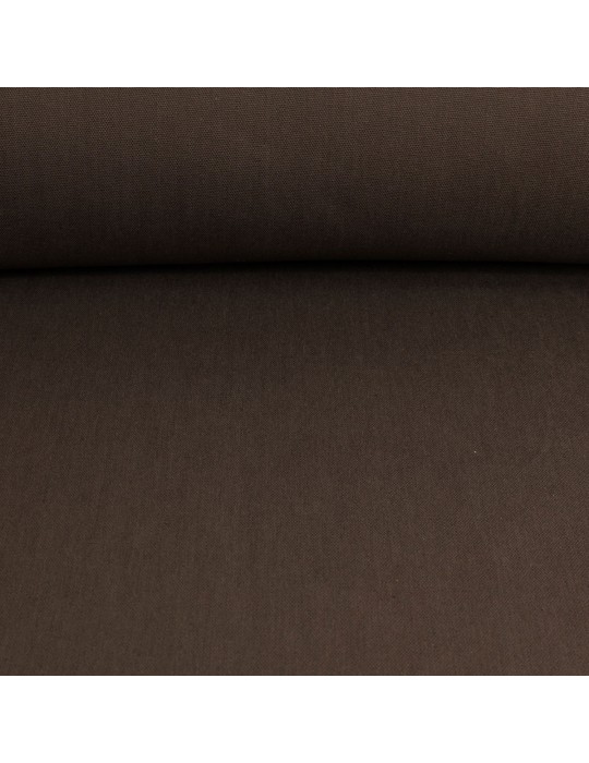 Tissu ameublement demi-natté grande largeur marron