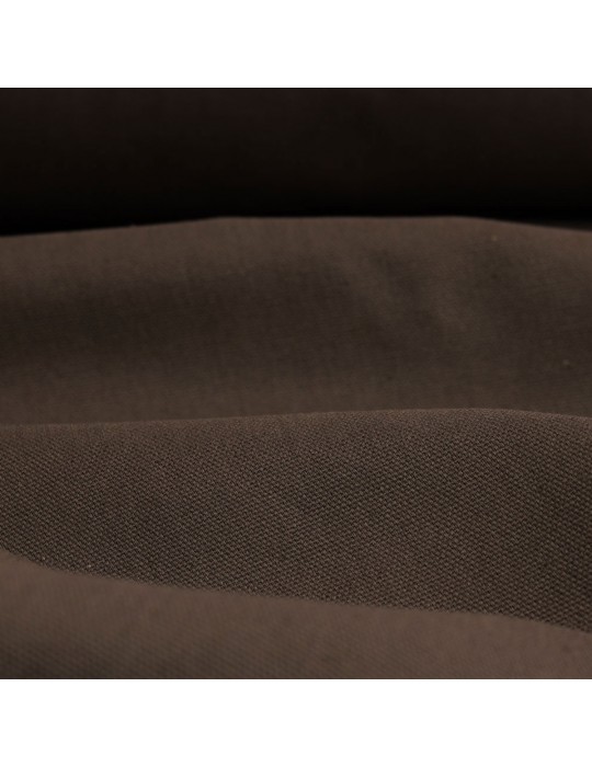Tissu ameublement demi-natté grande largeur marron
