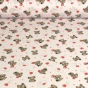 Tissu cretonne imprimé enfant 100 % coton 160 cm blanc Tissu cretonne imprimé enfant 100 % coton 160 cm blanc
