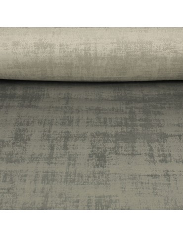 Tissu velours uni polyester 140 cm gris