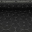 Tissu jacquard coquillages 150 cm gris