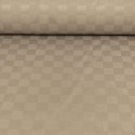 Tissu jacquard carreaux 150 cm beige