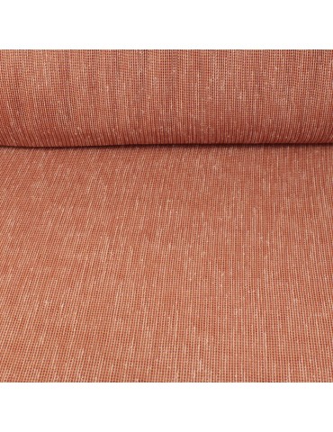 Voilage étamine uni plombé hauteur 300 cm orange