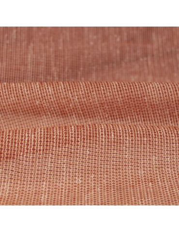 Voilage étamine uni plombé hauteur 300 cm orange