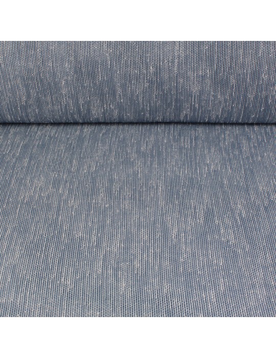 Voilage étamine uni plombé hauteur 300 cm bleu
