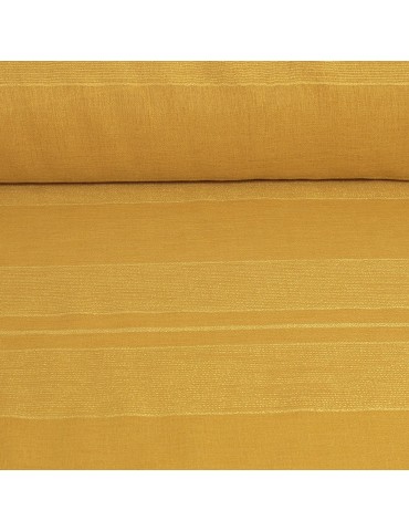 Tissu voilage rayures 100 % polyester 280 cm jaune