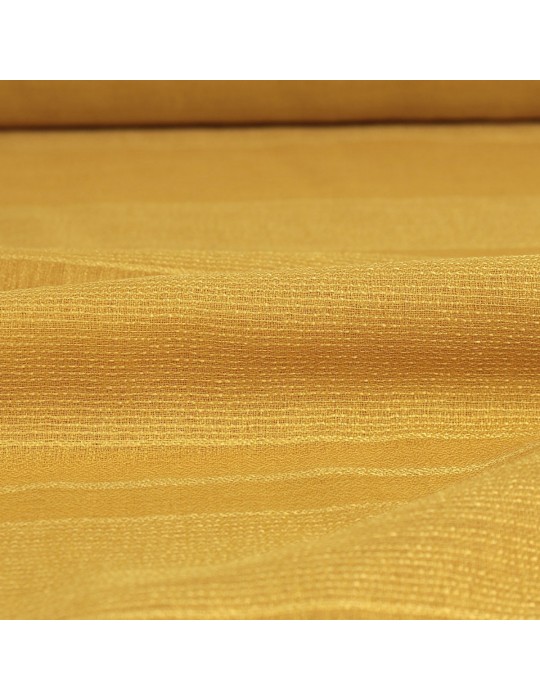 Tissu voilage rayures 100 % polyester 280 cm jaune