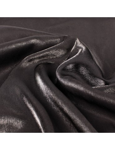 Tissu polyester/viscose uni noir