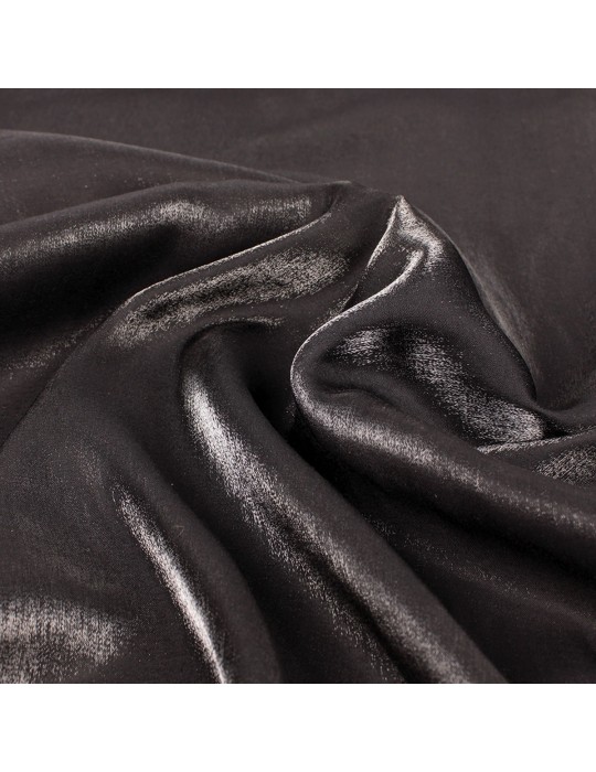 Tissu polyester/viscose uni noir
