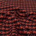 Coupon lainage marine/orange 50 x 150 cm Coupon lainage marine/orange 50 x 150 cm