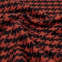 Coupon lainage marine/orange 50 x 150 cm Coupon lainage marine/orange 50 x 150 cm