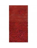 Dentelle valenciennes 10 cm rouge