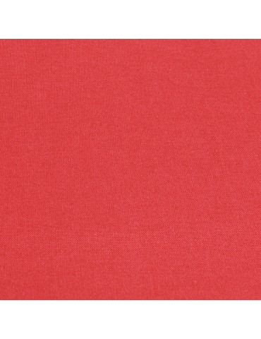 Coupon coton uni 150 x 50 cm rouge