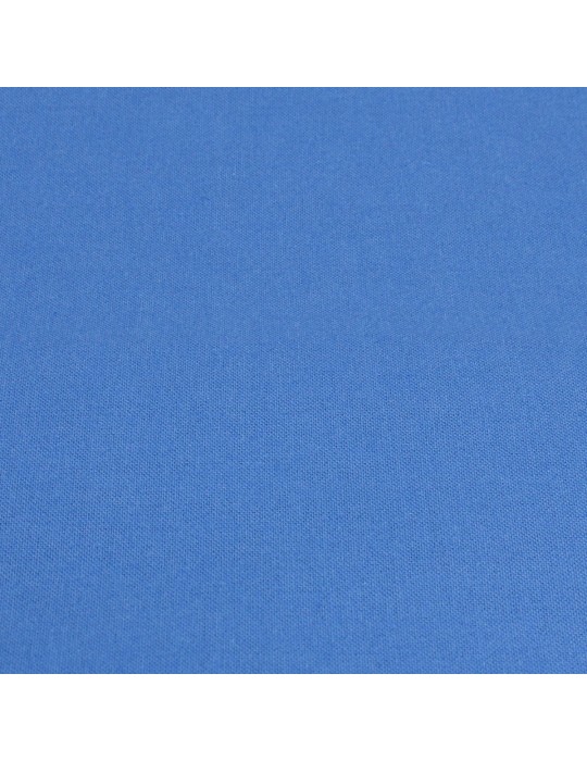 Coupon coton uni 150 x 50 cm bleu
