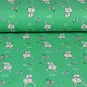 Tissu 100% coton imprimé vert Tissu 100% coton imprimé vert