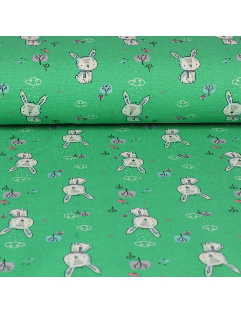 Tissu 100% coton imprimé vert Tissu 100% coton imprimé vert