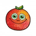 Ecusson thermocollant orange