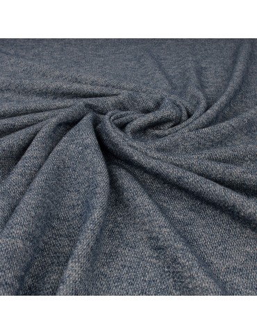 Tissu habillement polyester/coton bleu jean