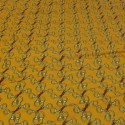 Coupon jersey imprimé ocre 300 x 145 cm